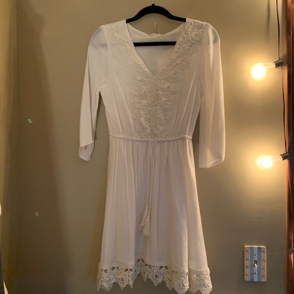 White lace dress